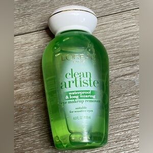 L'Oréal Clean Artiste Waterproof Eye Makeup Remover, For Sensitive Eyes, 4 Fl Oz